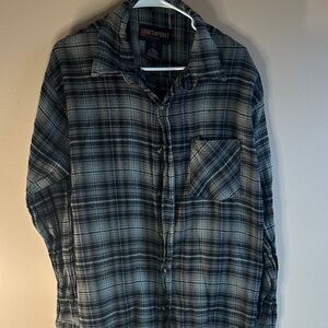Northpoint Men's Gray Plaid Shirt Jacket